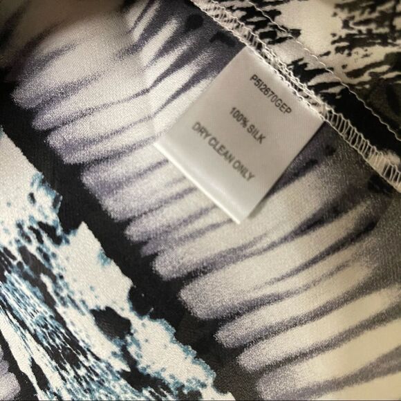 Parker Multi Python Snakeskin Silk blouse top - Picture 2 of 5